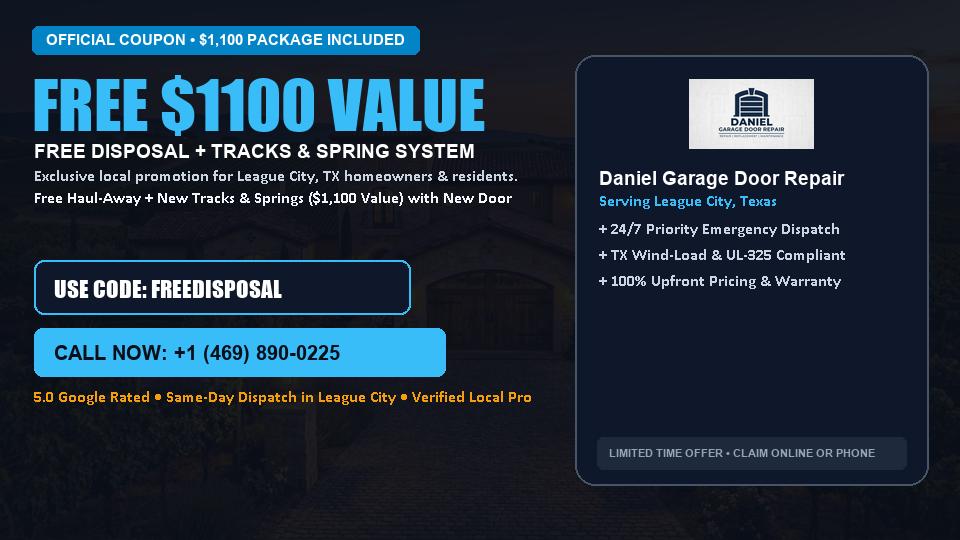 Daniel Garage Door Repair FREE Haul-Away & Heavy-Duty Tracks with New Door